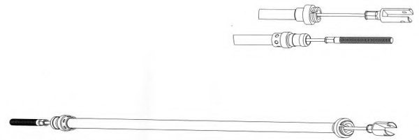 CEF CT01119 Clutch Cable